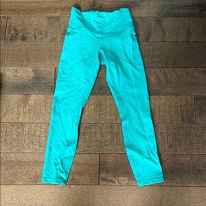 Lululemon green pocket leggings